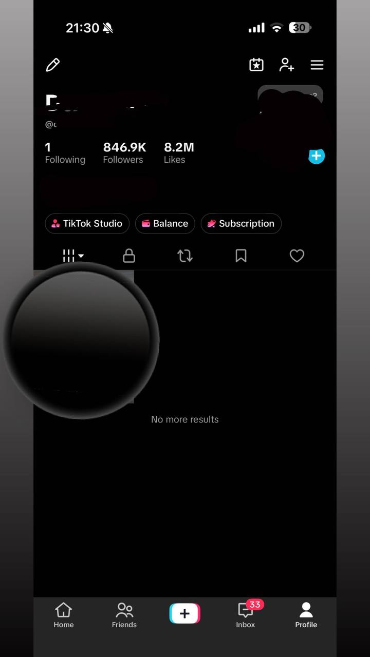 Shitet TikTok Account me 846k followers real, i monetizuar accounti i bazum gjermani, pm per qmim
